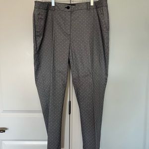 Black /grey/ white dot Cotton blend Talbot’s suit pants , size 12W